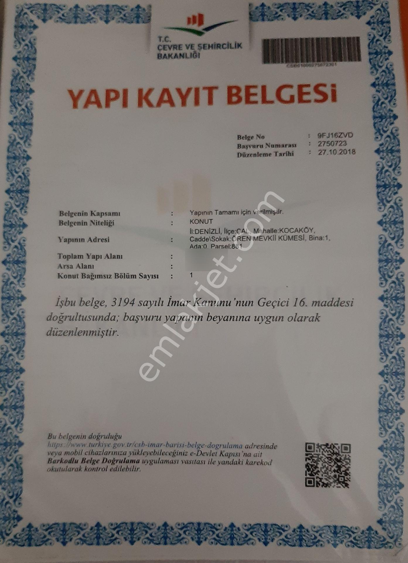 4750m2 Yapı Denetim Belgeli - Görsel 3