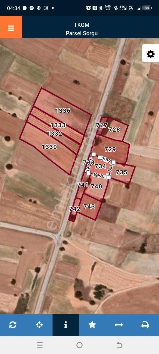 Araç Takasına Uygun Kırklareli İl Merkezi Bayramdere 232 M2 Arsa - Görsel 2