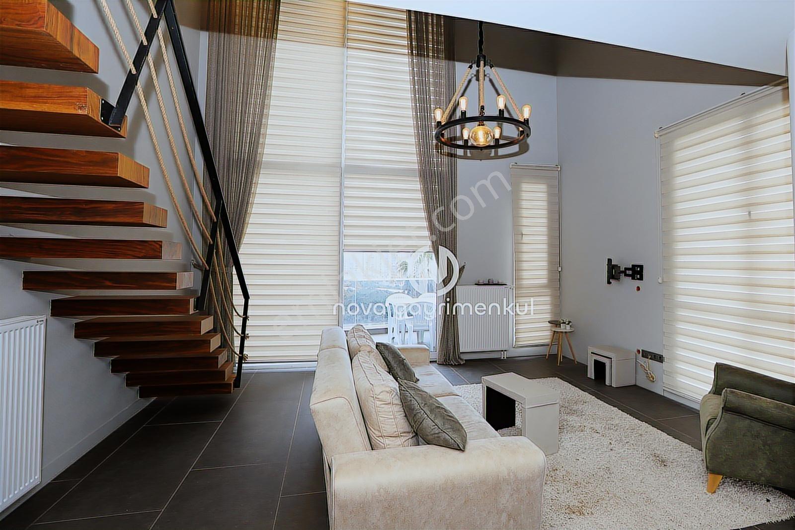 **nova** Çiftlikköy'de Süper Lüks Eşyalı Kiralık 1+1 Dubleks - Görsel 7