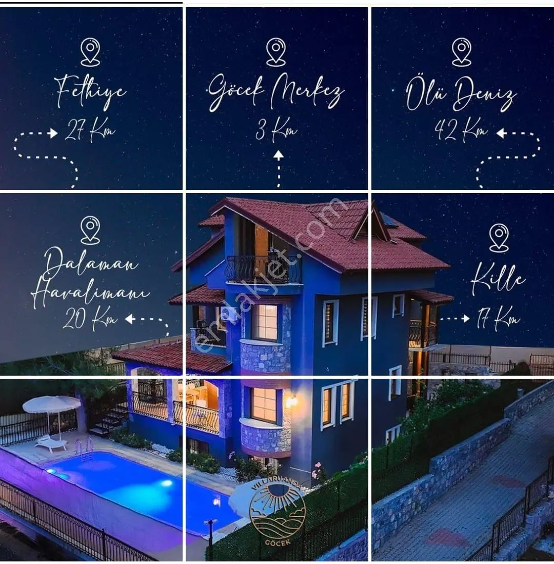 Jakuzili, Sinema Salonlu Ve Deniz Manzaralı Eşsiz Göcek Villası