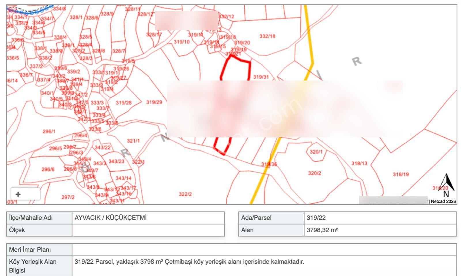 Çanakkale Ayvacık Küçükçetmi Köyü 3798 M2 Köy İçi İmarlı Arsa! - Görsel 9