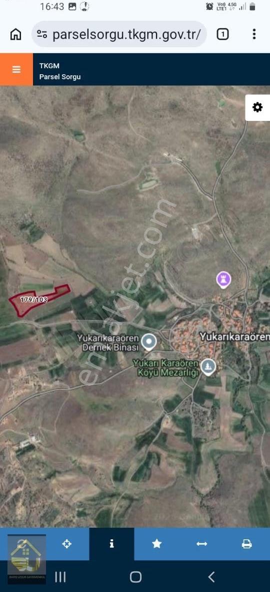 Köy Merkezine Yakın 19 Dönüm Tek Tapu Tarla - Görsel 3