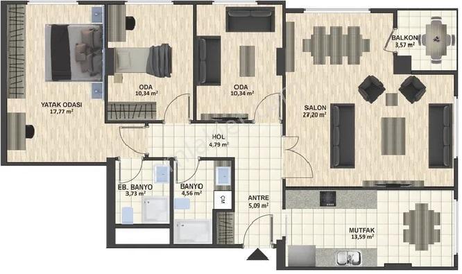 Altayçeşme Evinpark Ebv. Banyolu Kapalı Otoparklı Metro 2dk 3+1 - Görsel 17