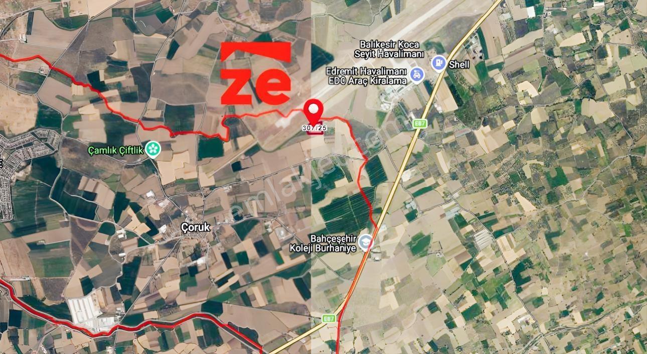 Zecorner- Edremit Havalimanına Sıfır 17200 M2 Zeytinlik