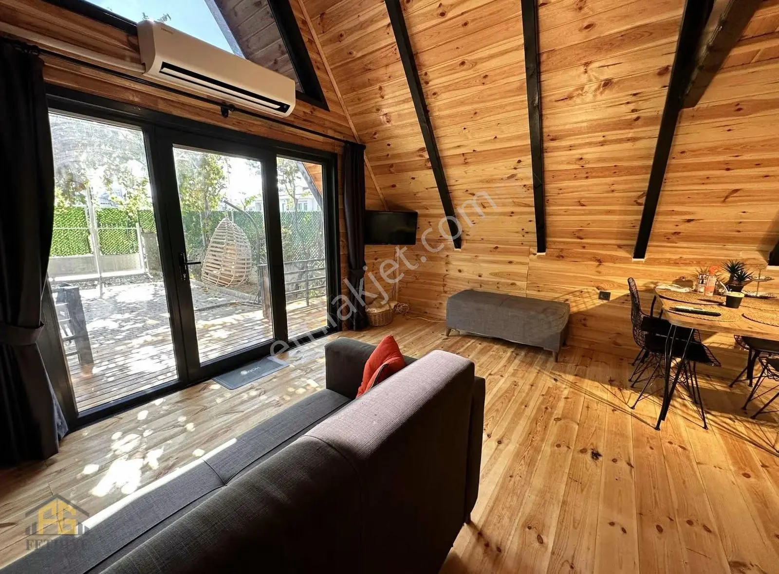 Akarcada Kiralık Eşyalı 1+1 Müstakil Bahçeli Havuzlu Bungalow - Görsel 4