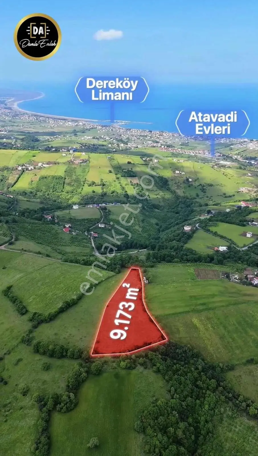 Atakum Kurugökçede 9.173 M² Köy Yerleşim Alanında Tarla - Görsel 2