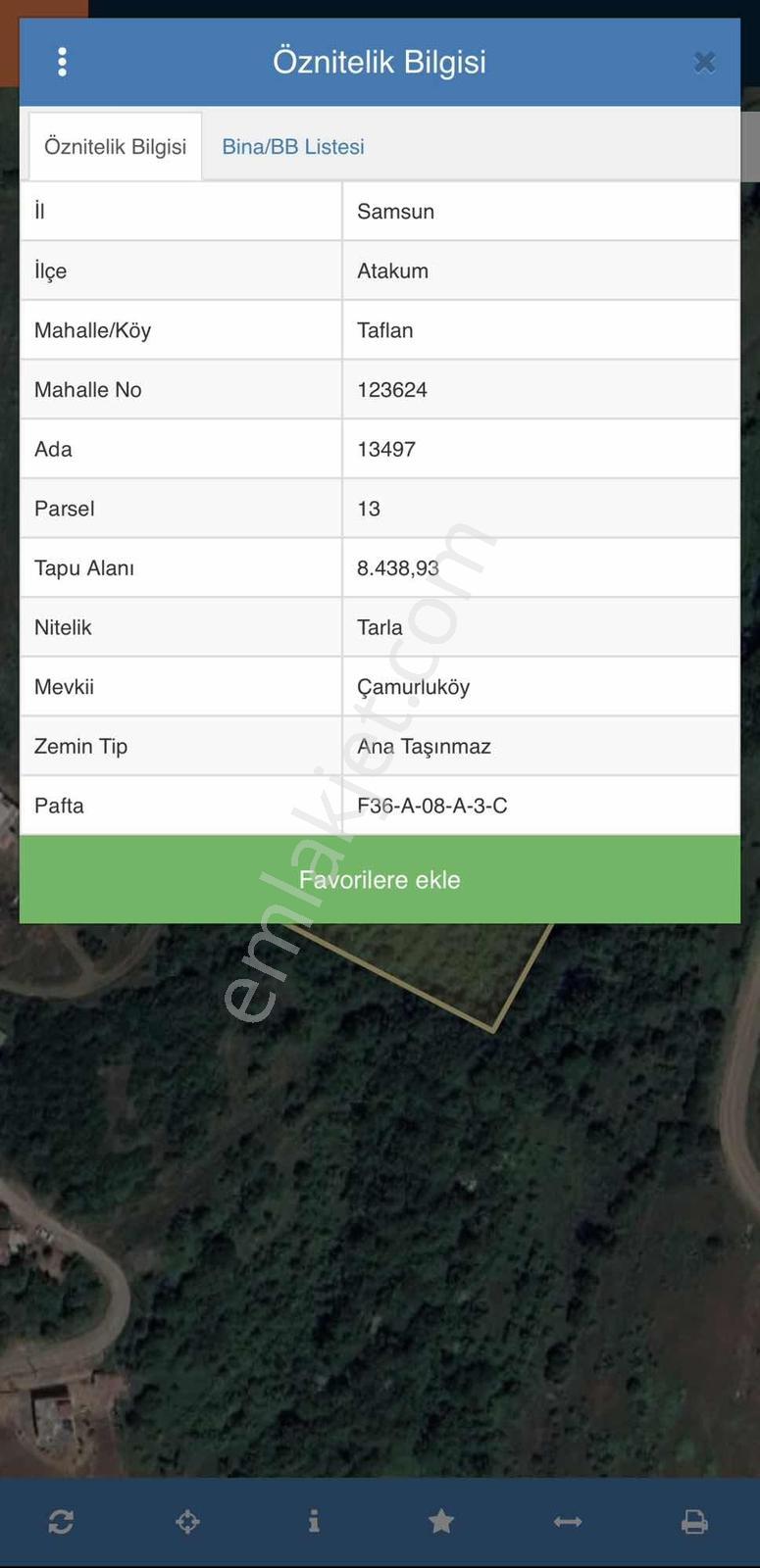 Atakum Taflanda Yatırımlık 8.438 M² Tarla - Görsel 5