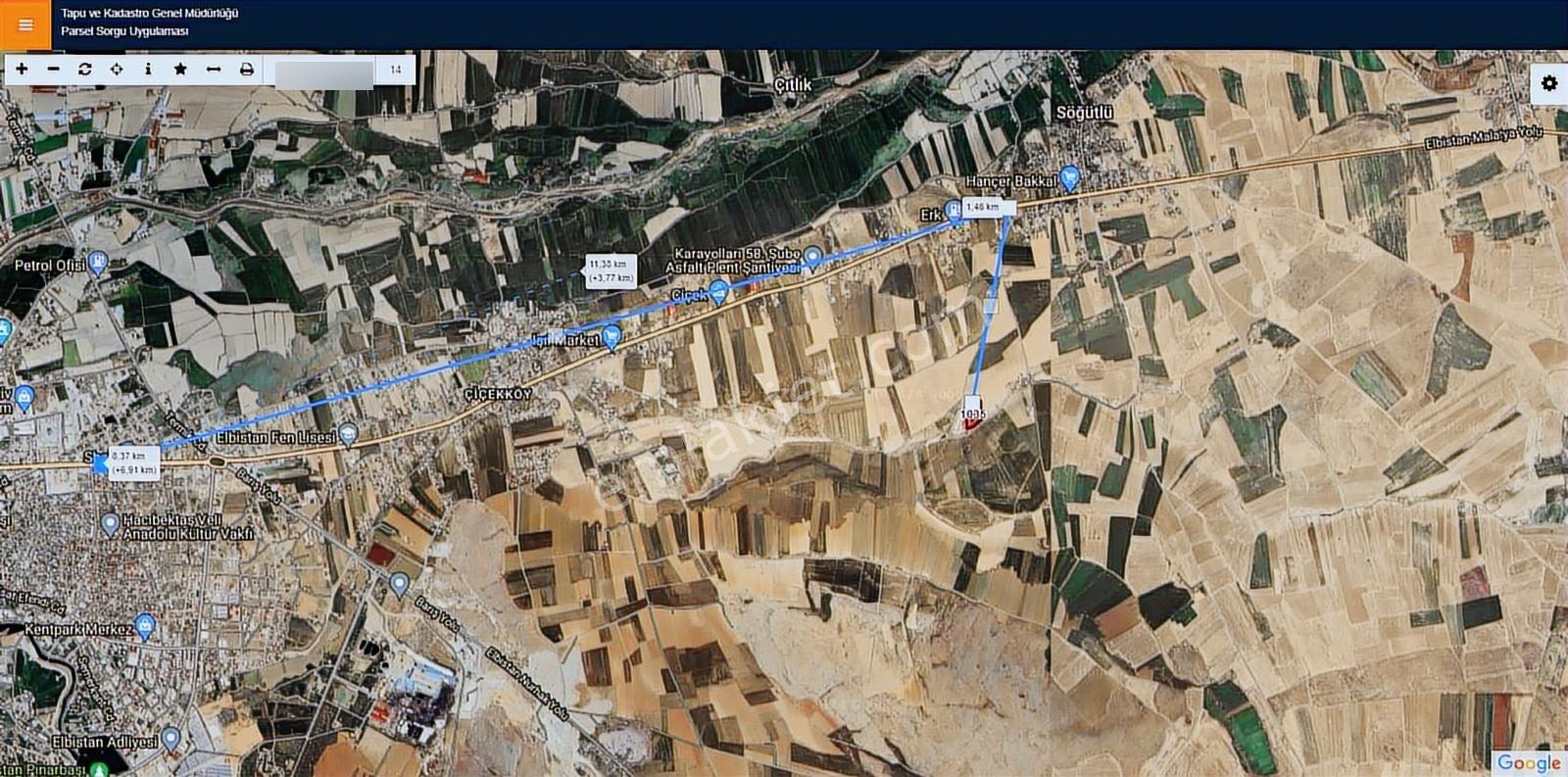 Kahramanmaraş Elbistan Söğütlü'de 14.030 M2 Satılık Arazi - Görsel 7