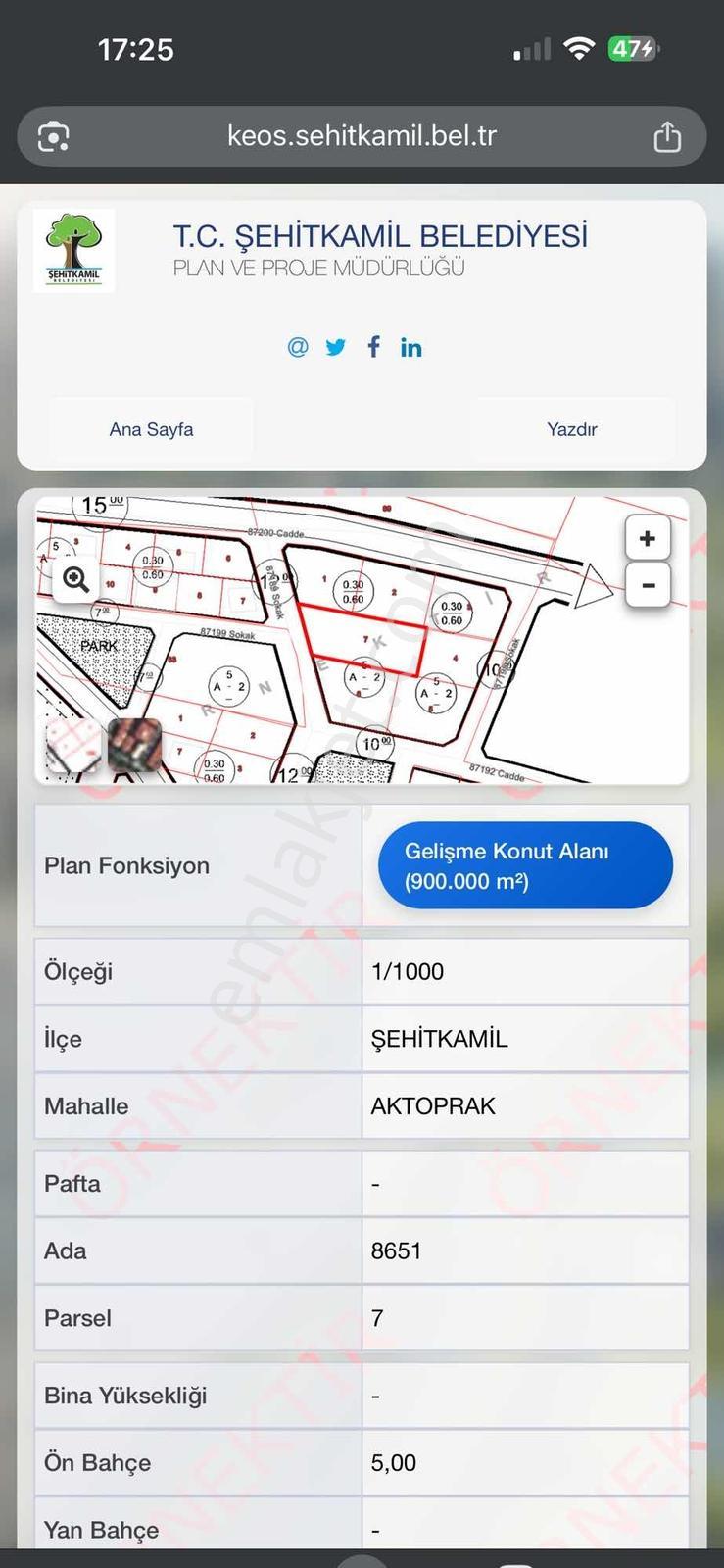 Barondan Aktoprak Da A2 Villa Arsası - Görsel 6