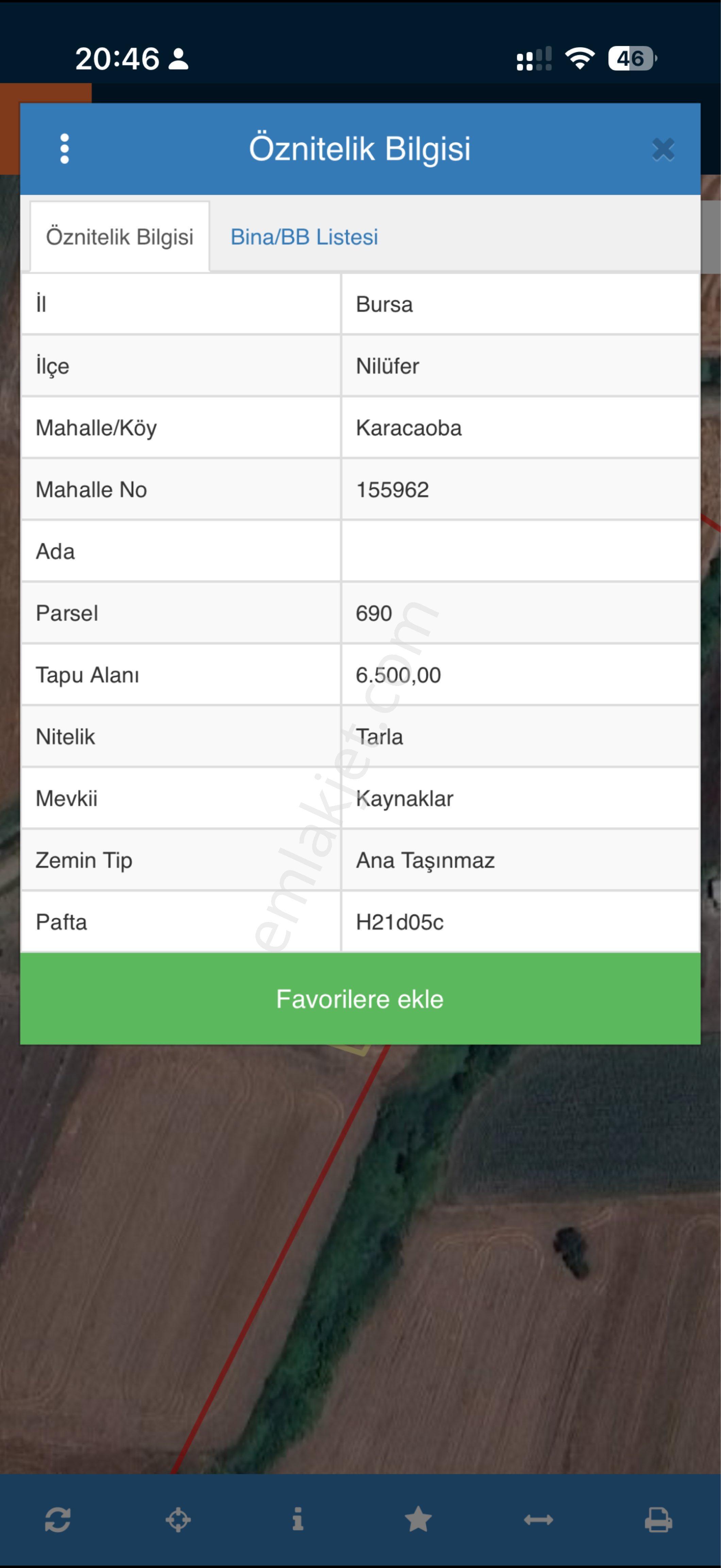 🌿 Bursa Nilüfer Karacaoba’da Satılık 6.500 M² Tarla 🌿