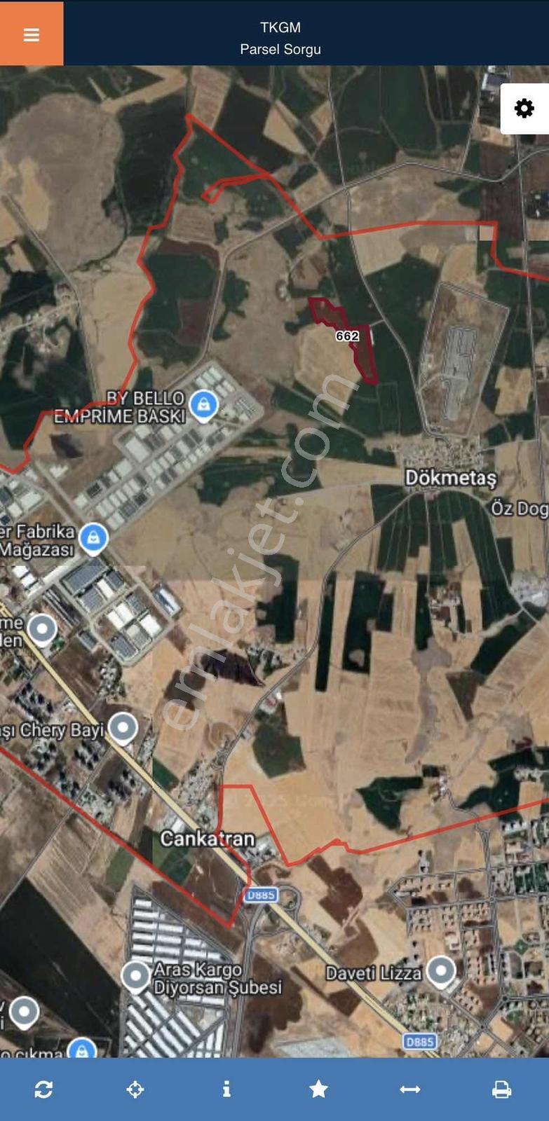 Tekstilkent Civarı Dökmetaş 662 Parselde Satılık 2 Dönüm - Görsel 2