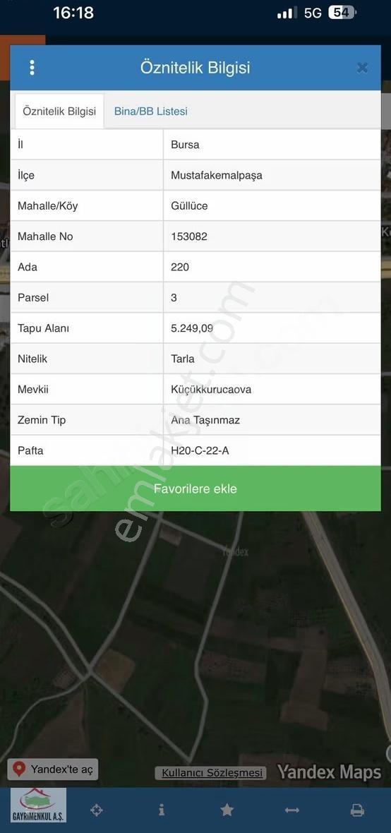 İzmir Yoluna Yakın Güllüce Organize Sanayi Girişi 5250m2 - Görsel 6
