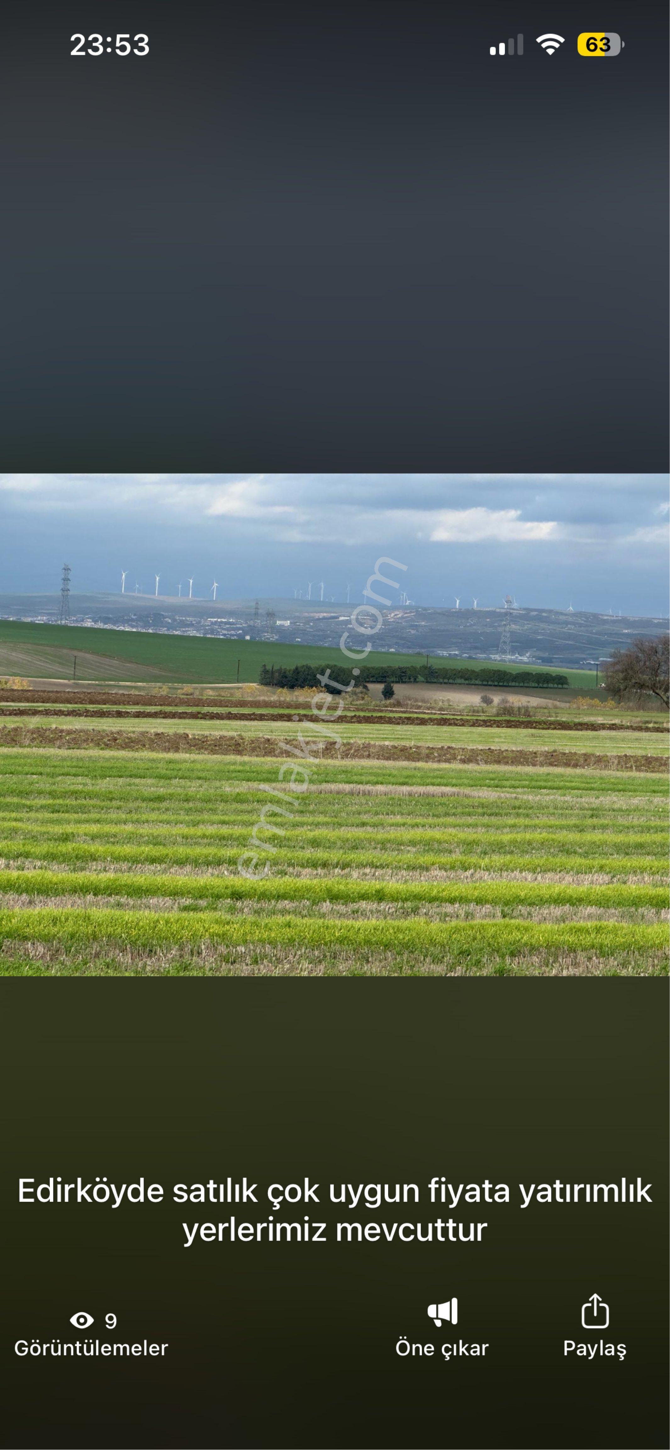 Tekirdağ Saray Edirköy‘de Kelepir Fiyatı Arsa
