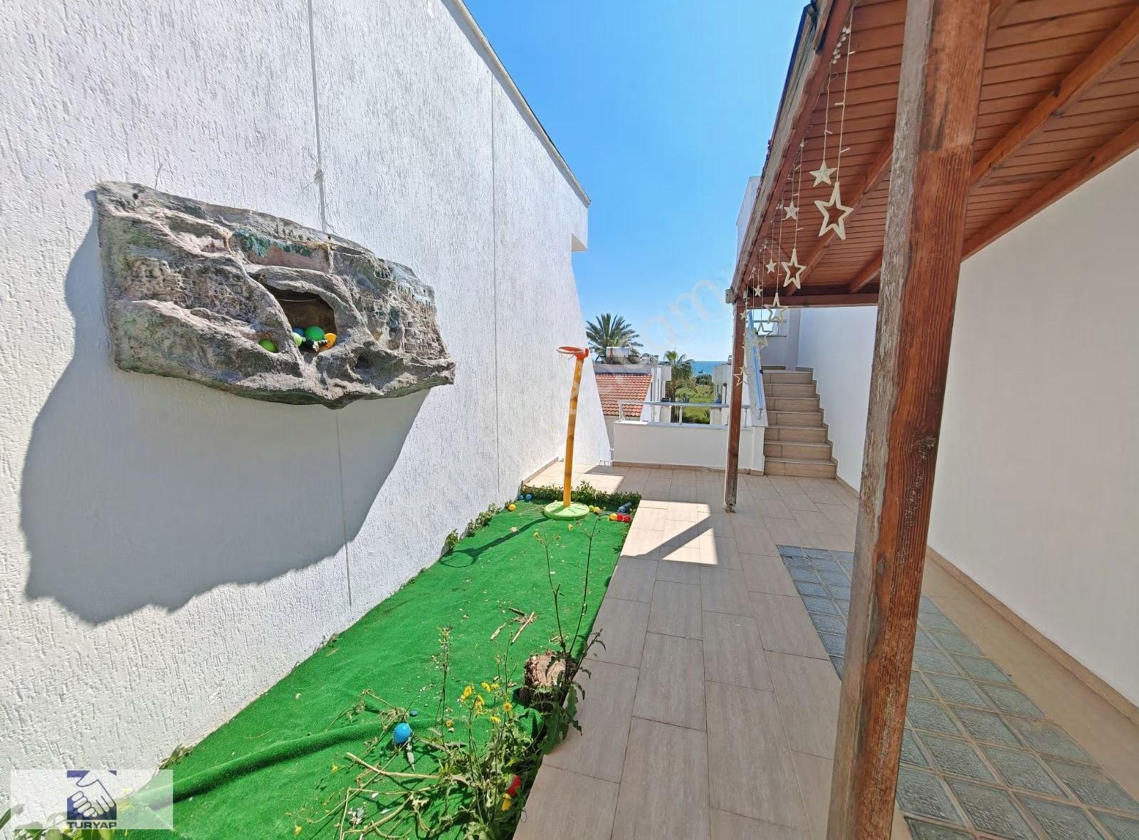 Denize Sıfır Kendi Plajı Olan Kiralık Villa Daire Side Kumköy - Görsel 16