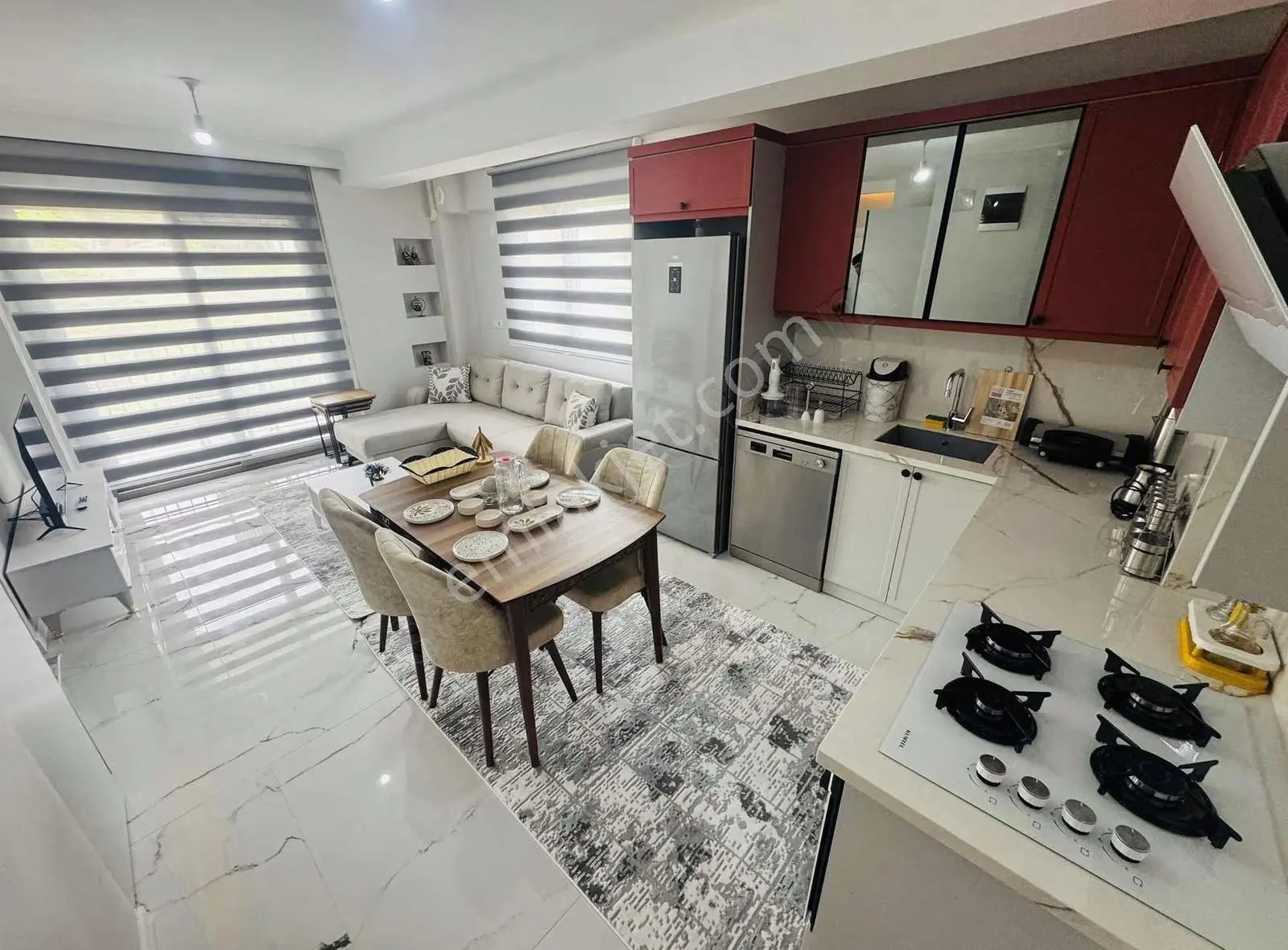 İnönü Mahallesi Ful Sıfır Eşyalı Kiralık Sıfır Lüks Daire