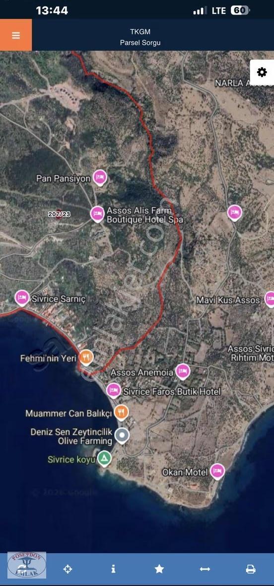 Assos Balabanlı Full Deniz Ve Midilli Manz. İmarlı Arsa 1.244 M2 - Görsel 8