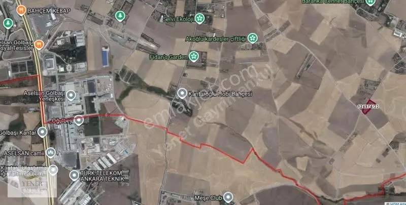 Ankara/gölbaşı Karaoğlan Mah. Kadastro Yolu Olan Satılık Tarla