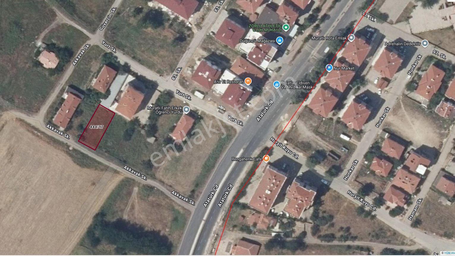 Muratlı Rota Emlak Tan Fatih Mah. Satılık Uygun Arsa - Görsel 2