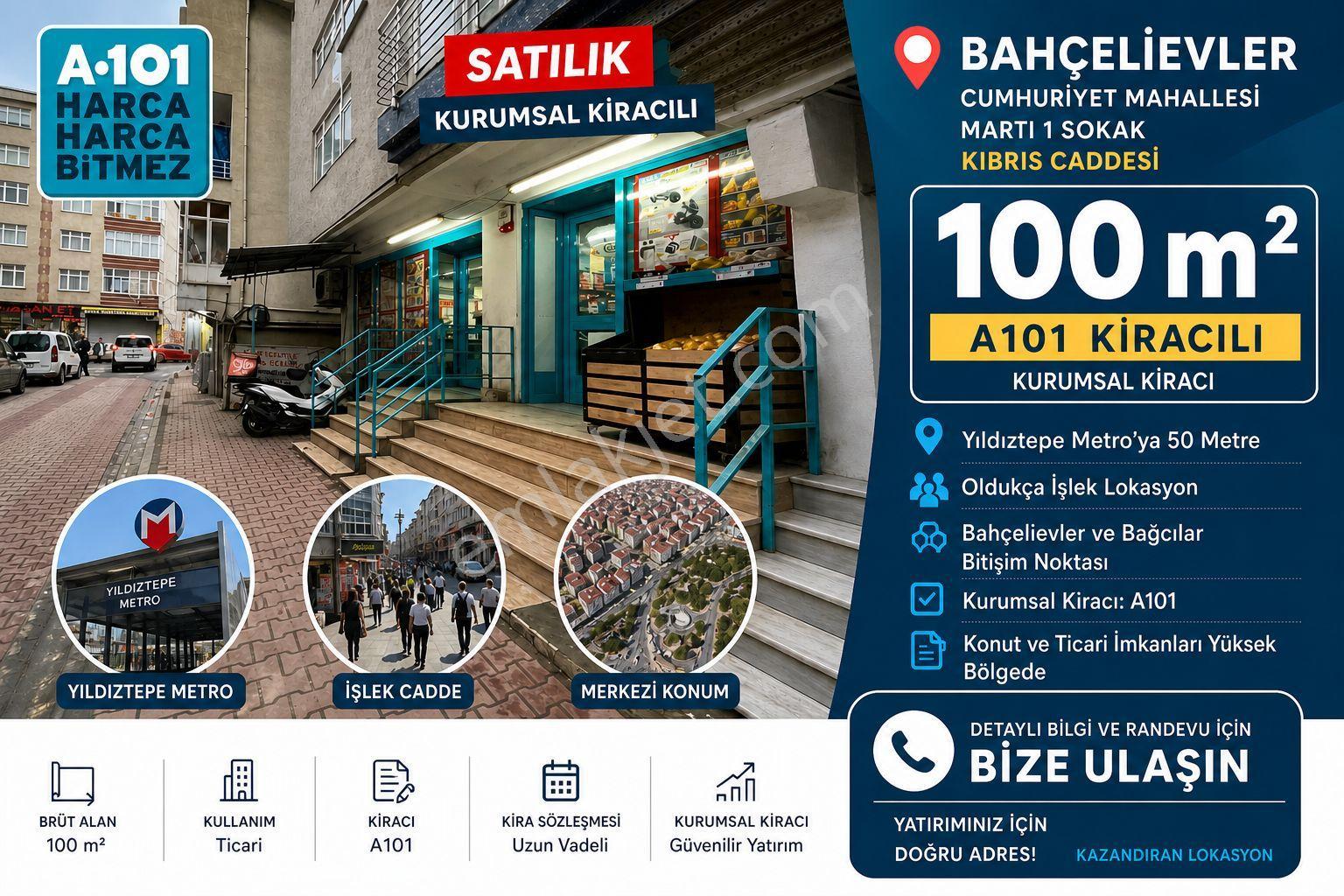 🔥 Kurumsal Kiracılı – Metroya 50 Metre – Yüksek Prim Potansiyelli Yatırım Fırsatı 🔥