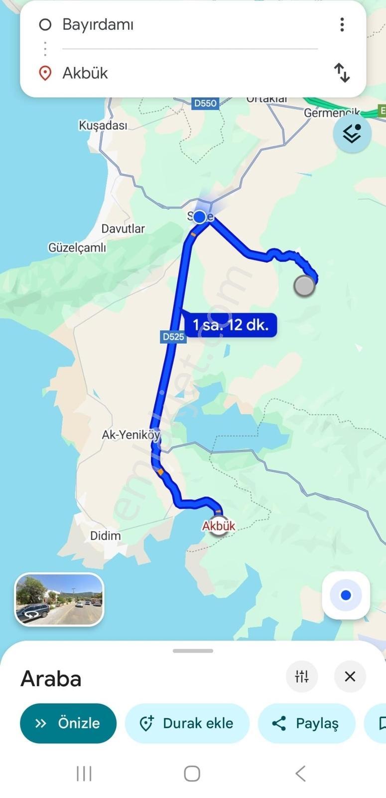 Latmosun Dibinde, Bayırdamında Yatımlık 881 M² Havadar Arsa - Görsel 11
