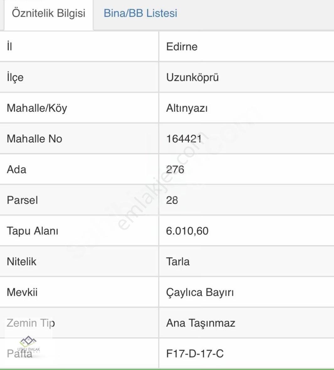 Edirne Uzunköprü Altınyazıda 6010 M2 İmara Bitişik Satılık Tarla - Görsel 4
