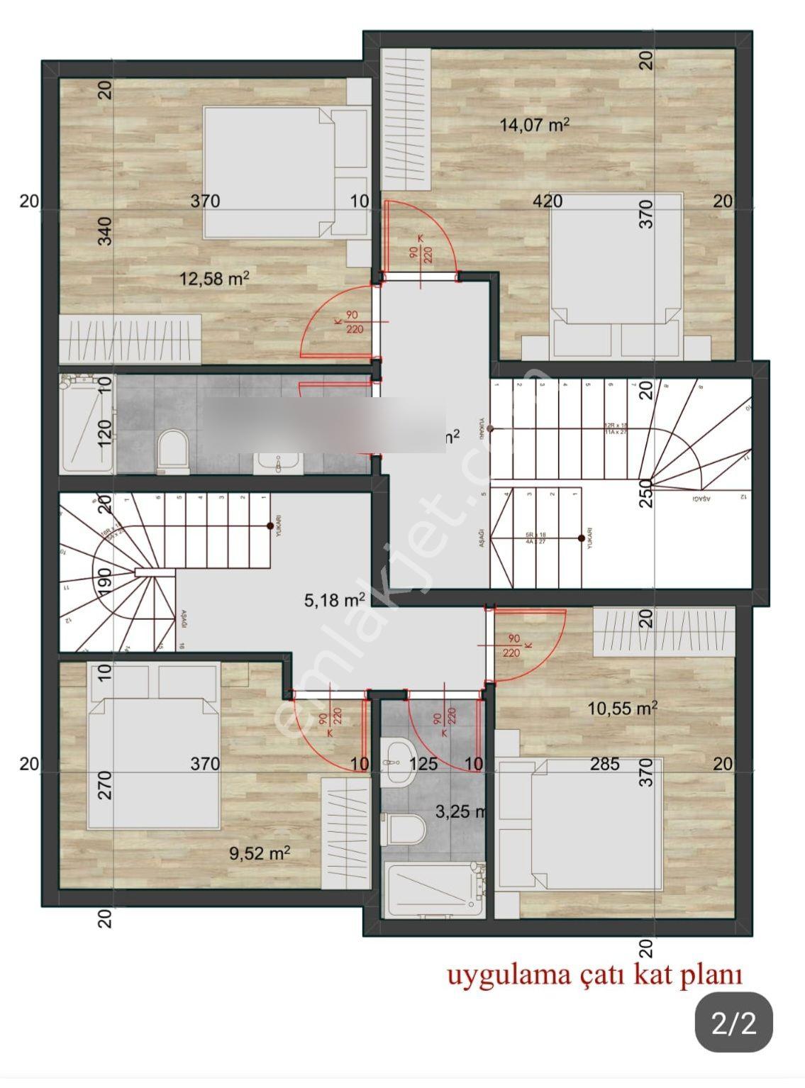 Stoptan Çatalarık Projeden Satılık 2+1 - Görsel 9
