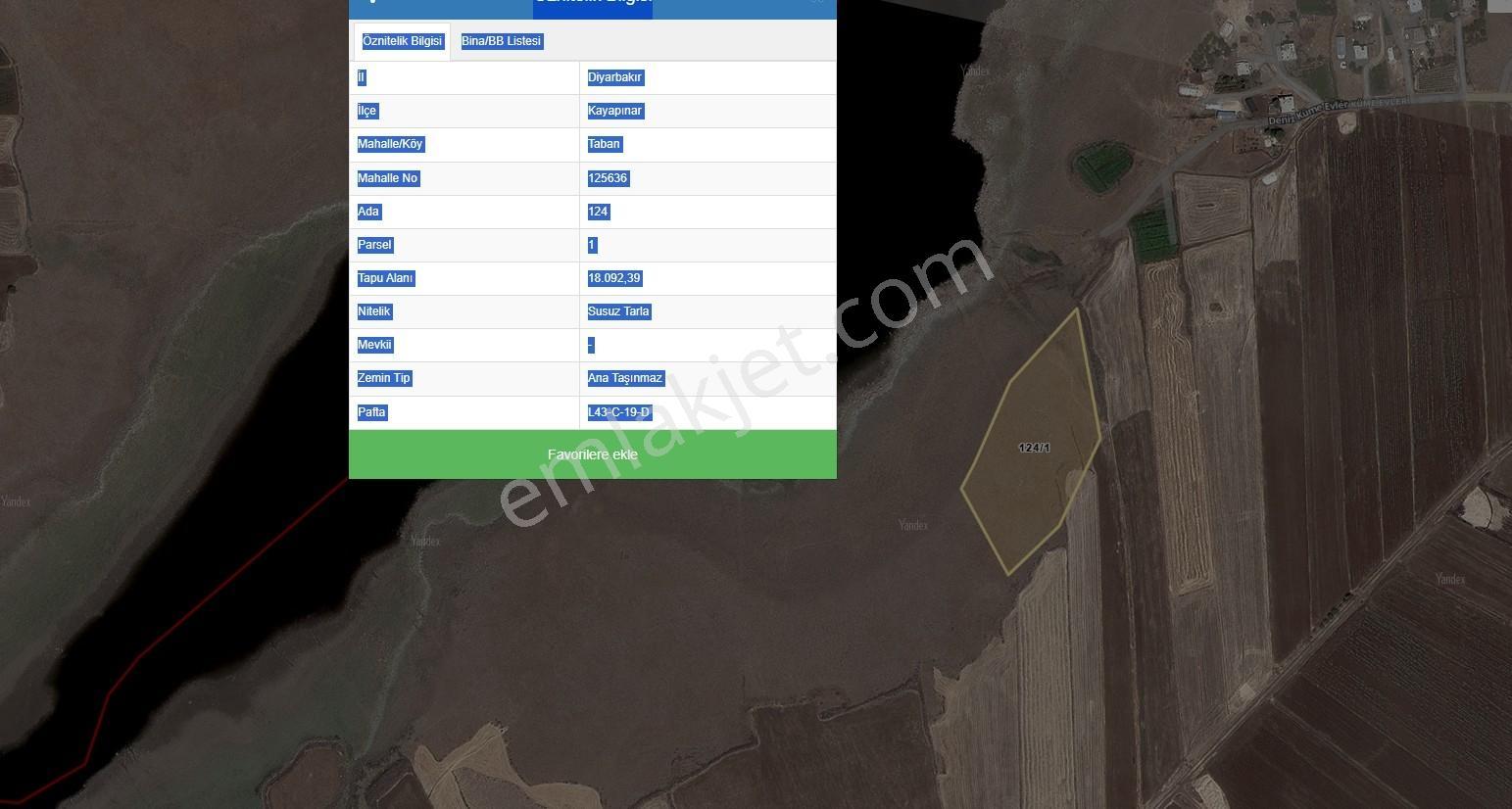 Kayapınar'da 4500m² Satılık Arazi Fırsatı