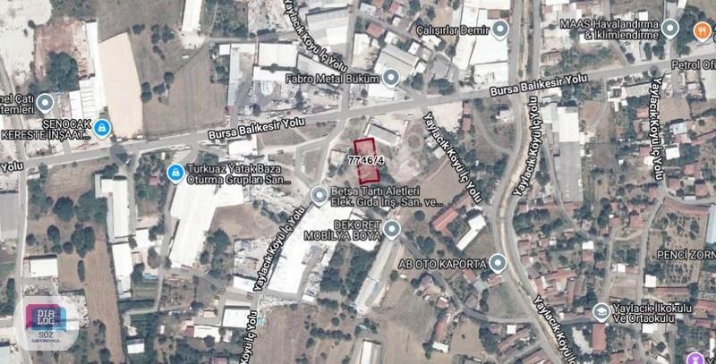 Nilüfer Yaylacık'ta Ana Yola Cephe 1.046m² Ticari İmarlı Arsa - Görsel 4
