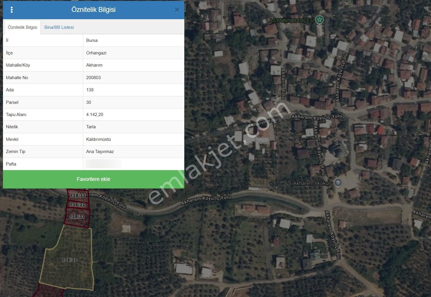 Akharem İznik Gölü Satılık Araç Yolu Olan 4142m2 Tarla Profasor - Görsel 17