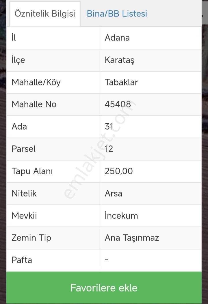 Adana, Karataş, Tabaklar Sahilinde Villalık Arsa