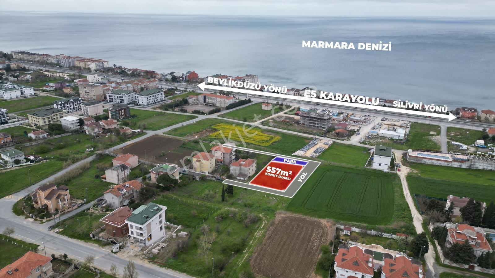 Celalıyede E5 Ve Denıze 300 M Mesafede 557 M² Konut İmarlı Arsa - Görsel 2