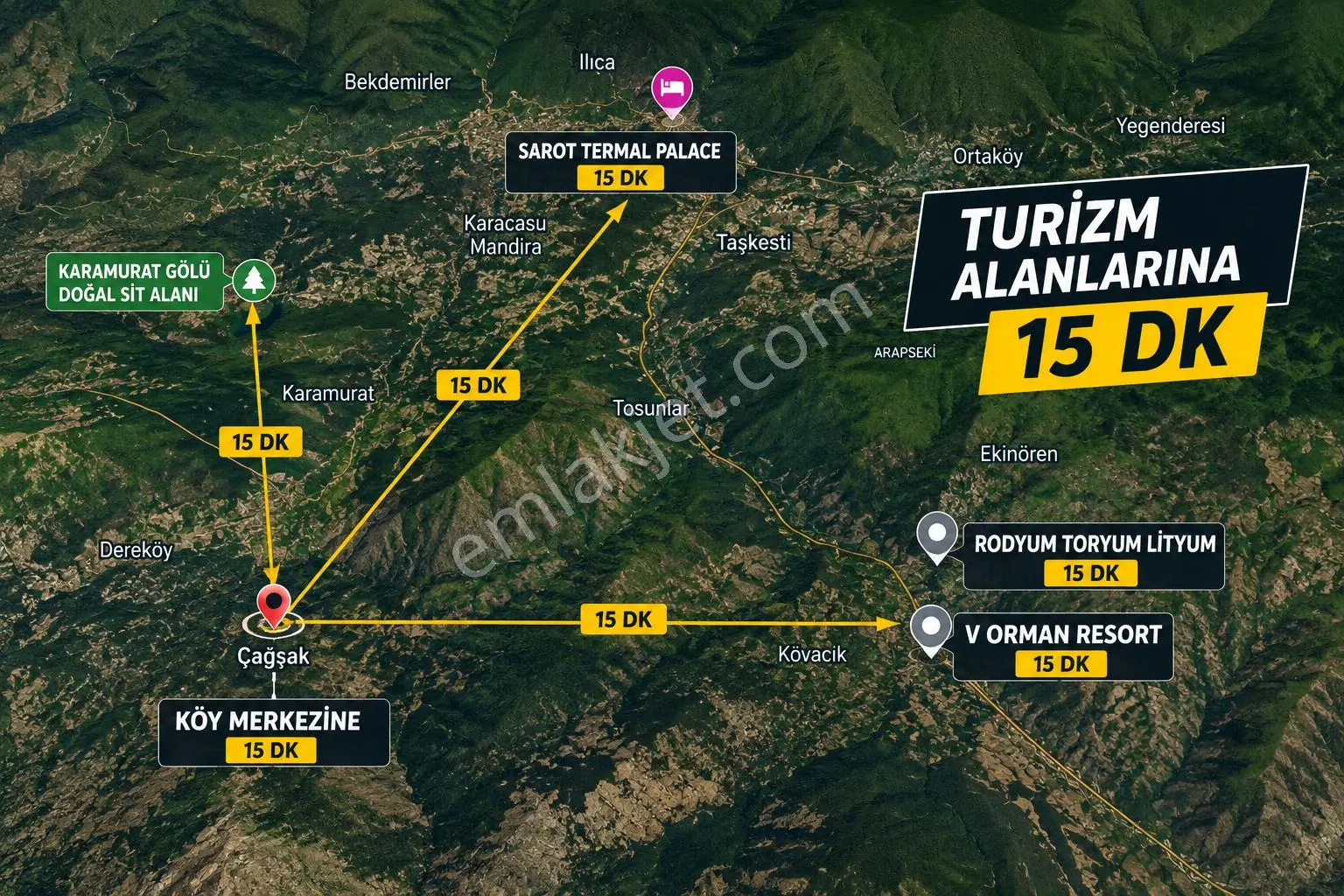 Orman İçerisinde, Huzurlu Konumda 2.000 M² Satılık Tarla - Görsel 5
