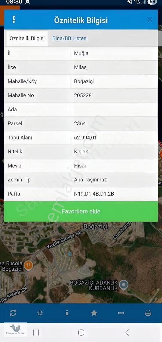Muğla Milas Boğaz İçinde Kelepir Arsa.. - Görsel 3