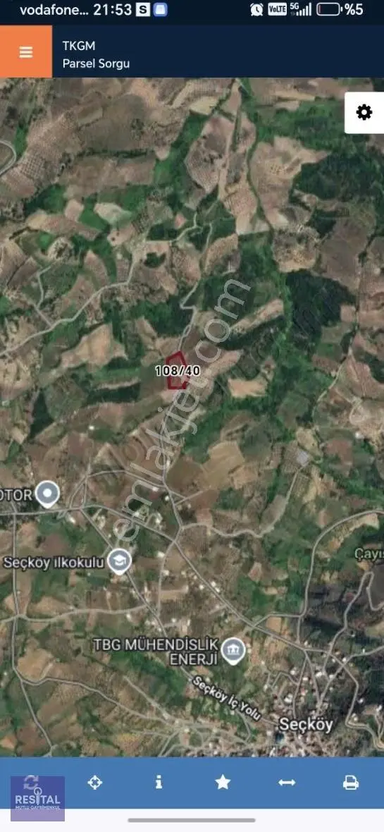 Rs Mutlu Seçköy'de 6.547 M2 Arazi - Görsel 2