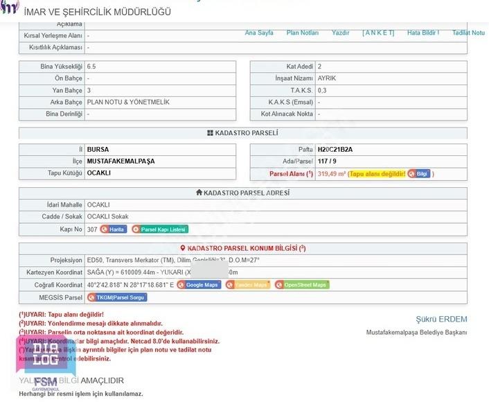 Dialog Fsm Den Tek Tapu Villa İmarlı Satılık Fırsat Arsa - Görsel 8