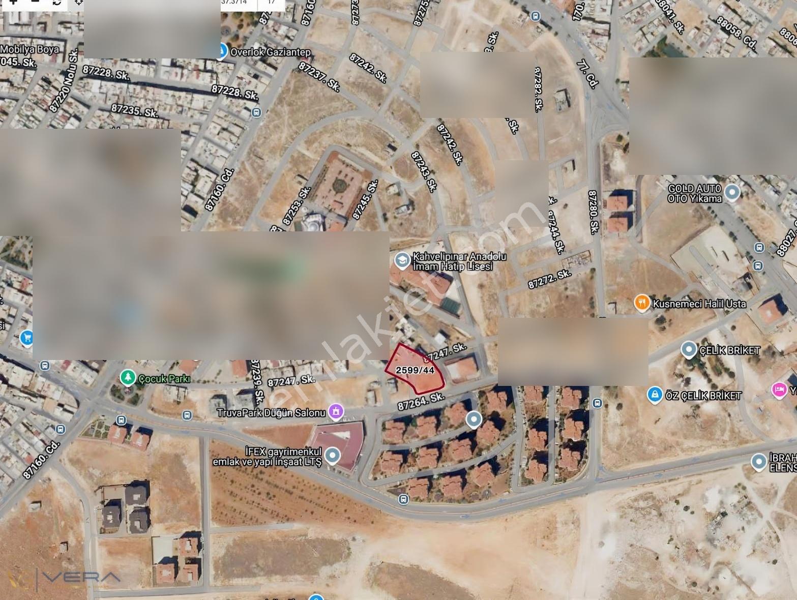Geylanide 3 Tarafı Yol Cepheli 8 Kat Konut İmarlı Arsa Hissesi