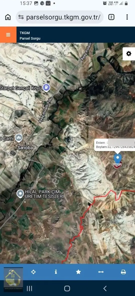 Polatlı Sarıoba Koyünde 5.539 M2 Satılık Tarla Hissesi - Görsel 2