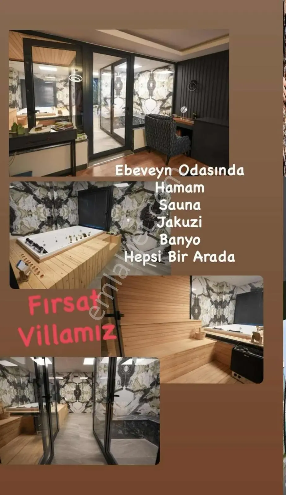 Şirinköy'de Terasta Isıtmalı Havuzlu Lüks Villamız
