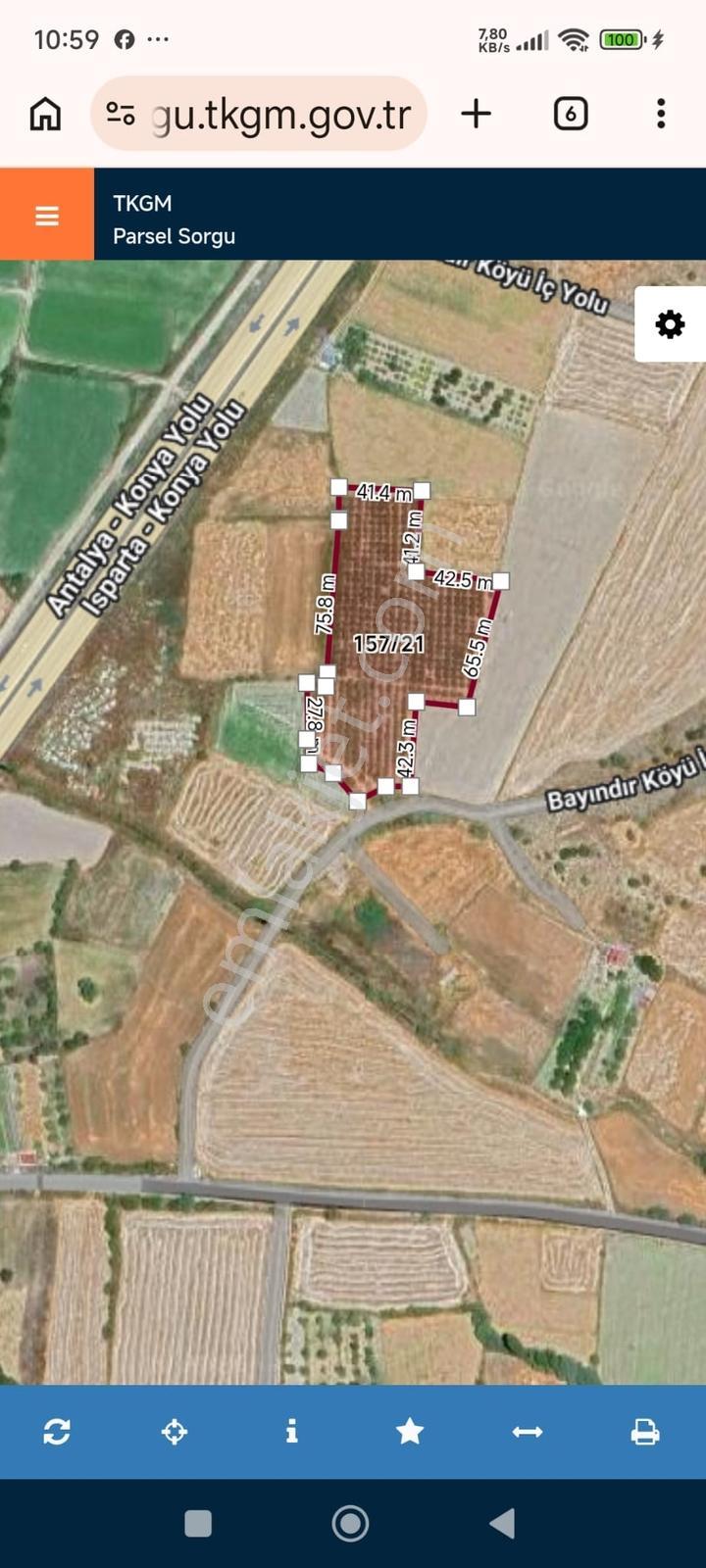  Satılık Elma Bahçesi Konya/ Beyşehir / Bayındır Mahallesi - Görsel 2