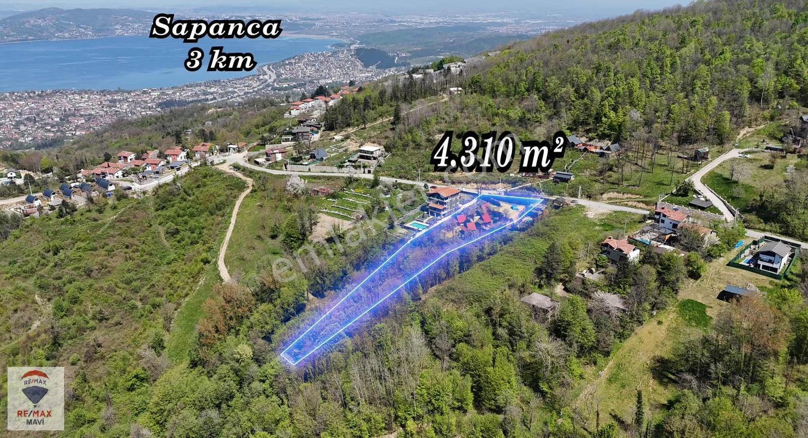 Remax Mavi'den Sapanca Balkaya'da 4310m2 Satılık İmarlı Arsa - Görsel 4