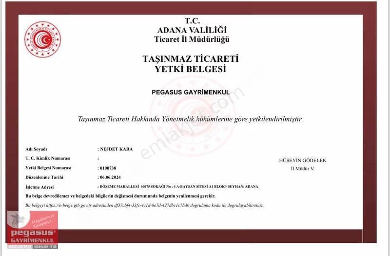 Pegasus'tan Tcb Üzeri Satlık İşyeri