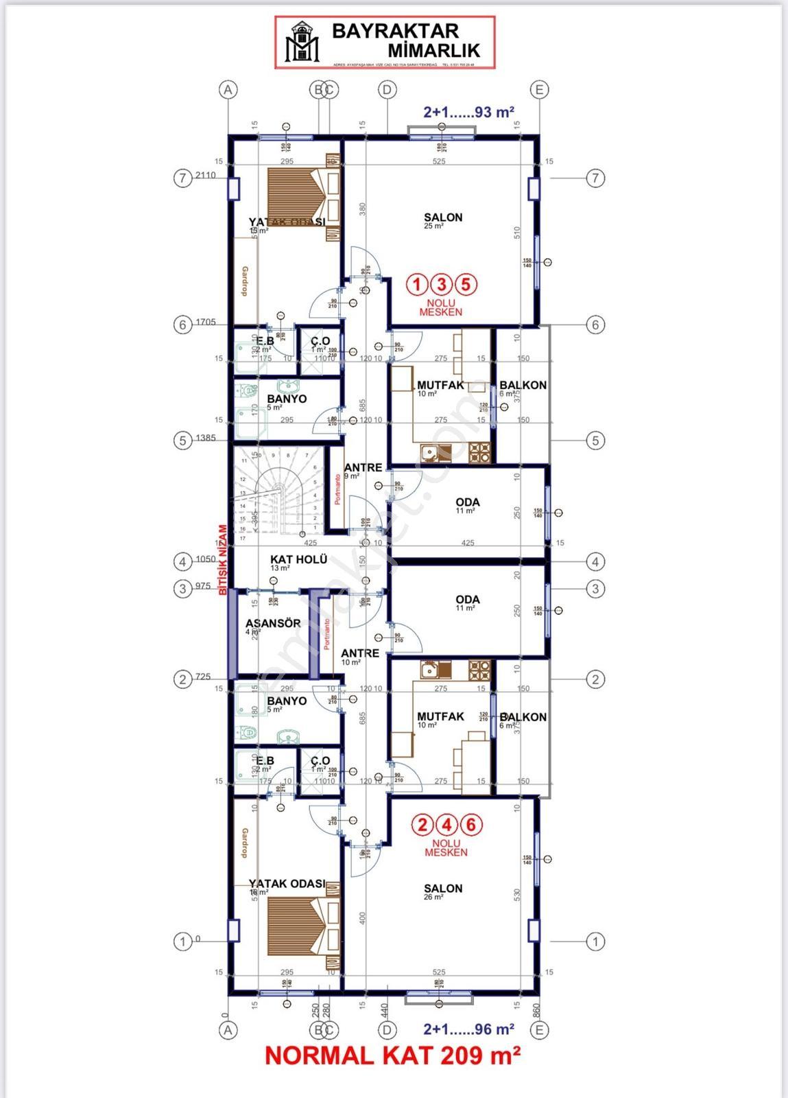 Saray Yeni Mahhallede Yeni Proje 2+1 105 M² Daireler - Görsel 5