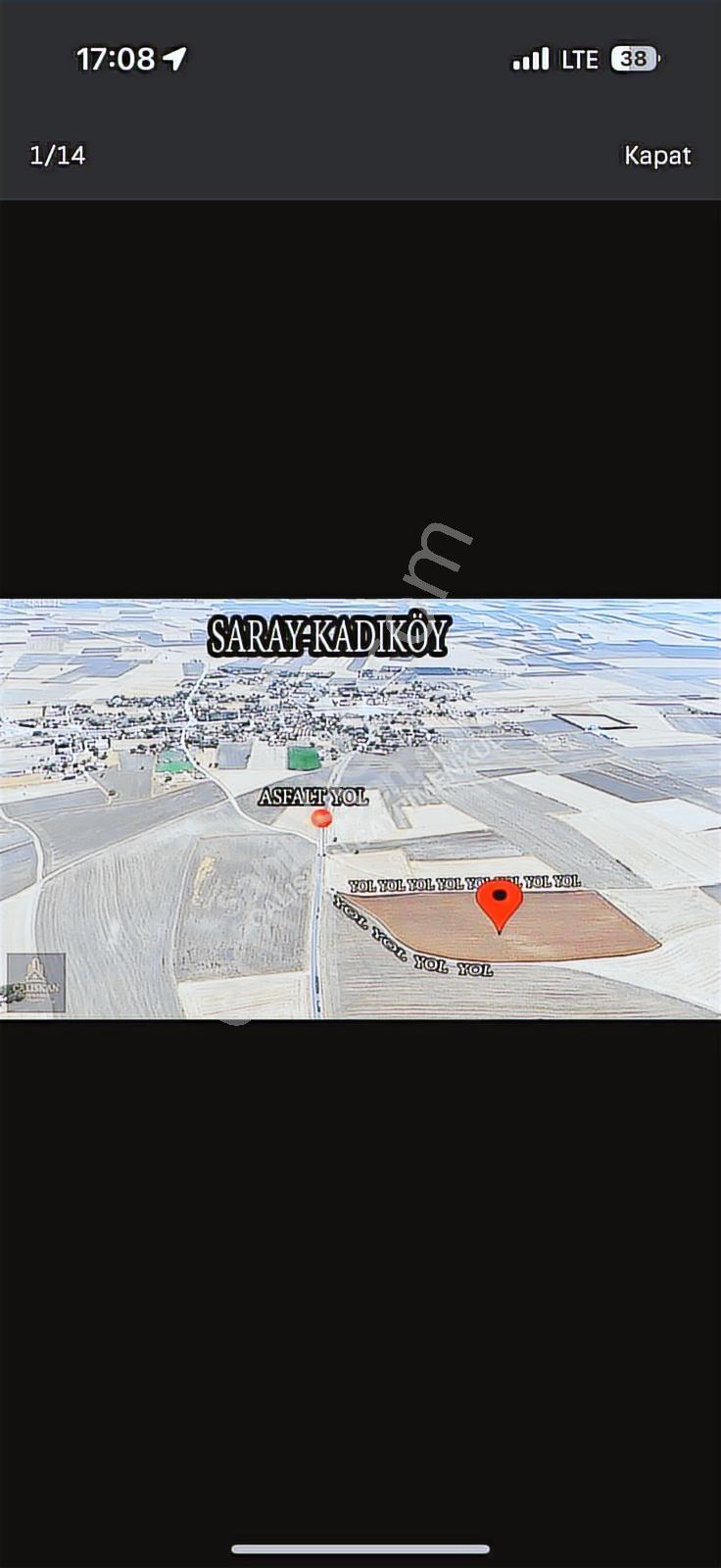 Tekirdağ Saray Kadıköy 1.473 M² Tarladan Hisse Asfalta Cepheli - Görsel 2