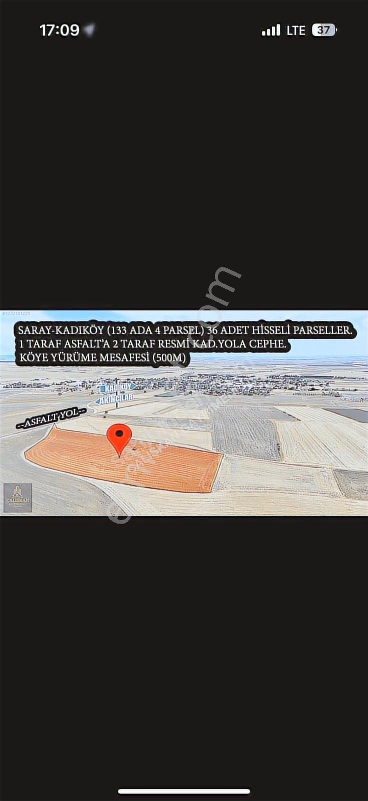 Tekirdağ Saray Kadıköy 1.473 M² Tarladan Hisse Asfalta Cepheli - Görsel 7