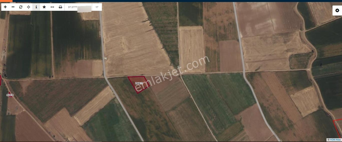 Çumra Dineksarayda 2980 M2 Tek Tapu Müstakil Yatırımlık Tarla - Görsel 2