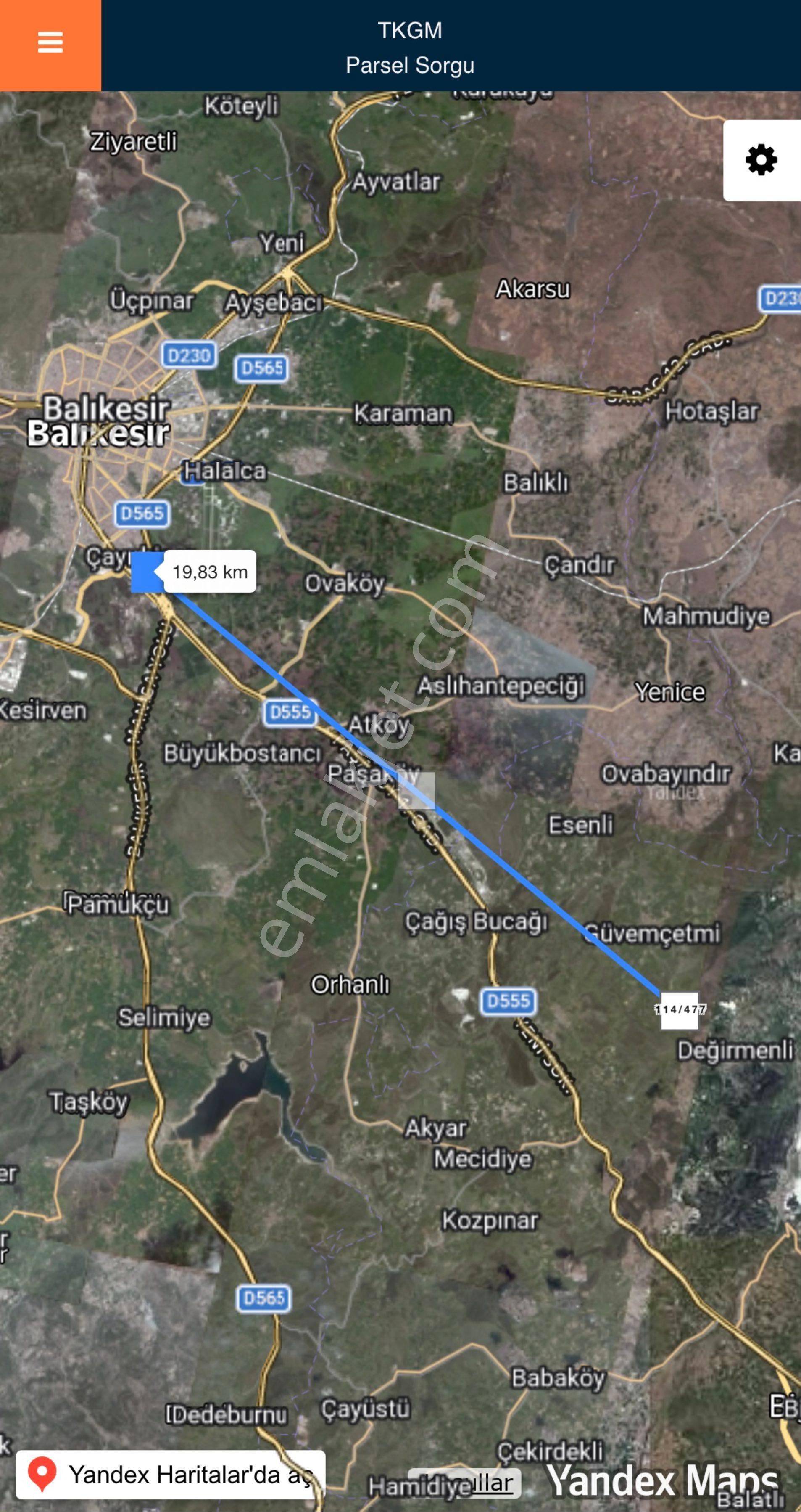 Balcity - Bigadiç Değirmenli'de 2.200 M² Asfalt Yola Ve Meraya Cephe Yatırım Fırsatı - Görsel 6