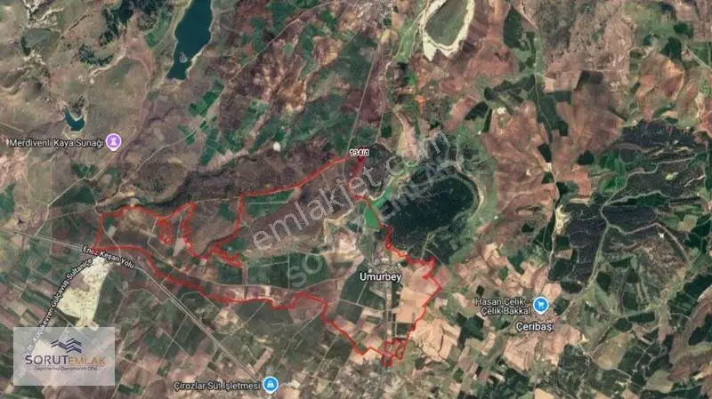 Enez Umurbey'de Resmi Yola Cephe Satılık 7.017 M² Tarla - Görsel 2