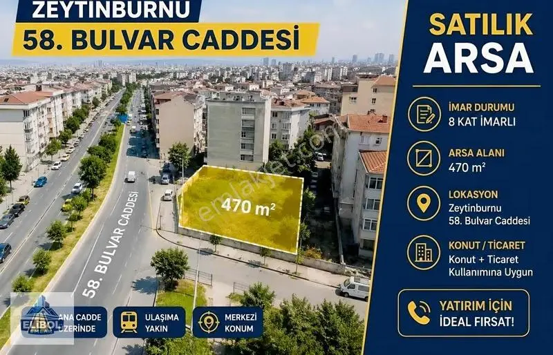 Zeytinburnu 58. Bulvar Caddesinde 470 M² Satılık Arsa