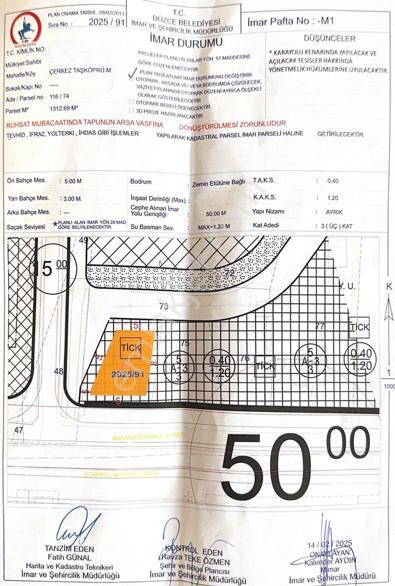 Çerkez Taşköprü’de D-100 Karayoluna Cepheli 1312 M² Ticari + Konut İmarlı Satılık Arsa - Görsel 14