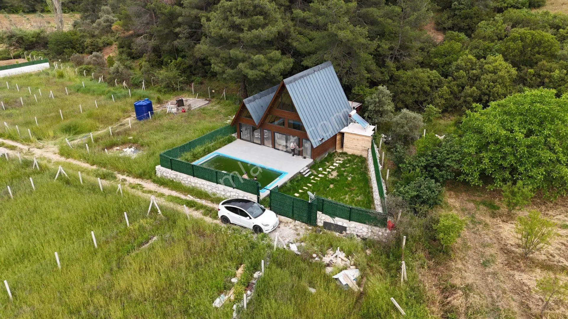Ormanın Kalbinde Isıtmalı Havuz Ve Şömineli 162m² Bungavilla - Görsel 4